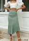 Boho Skirts in Green Garden For Women